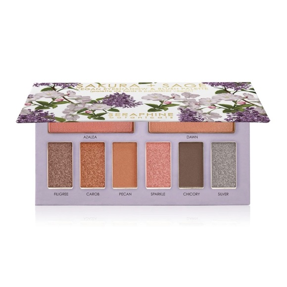 Sakura + Sage Vegan Eyeshadow & Blush Palette - Picture 2 of 8